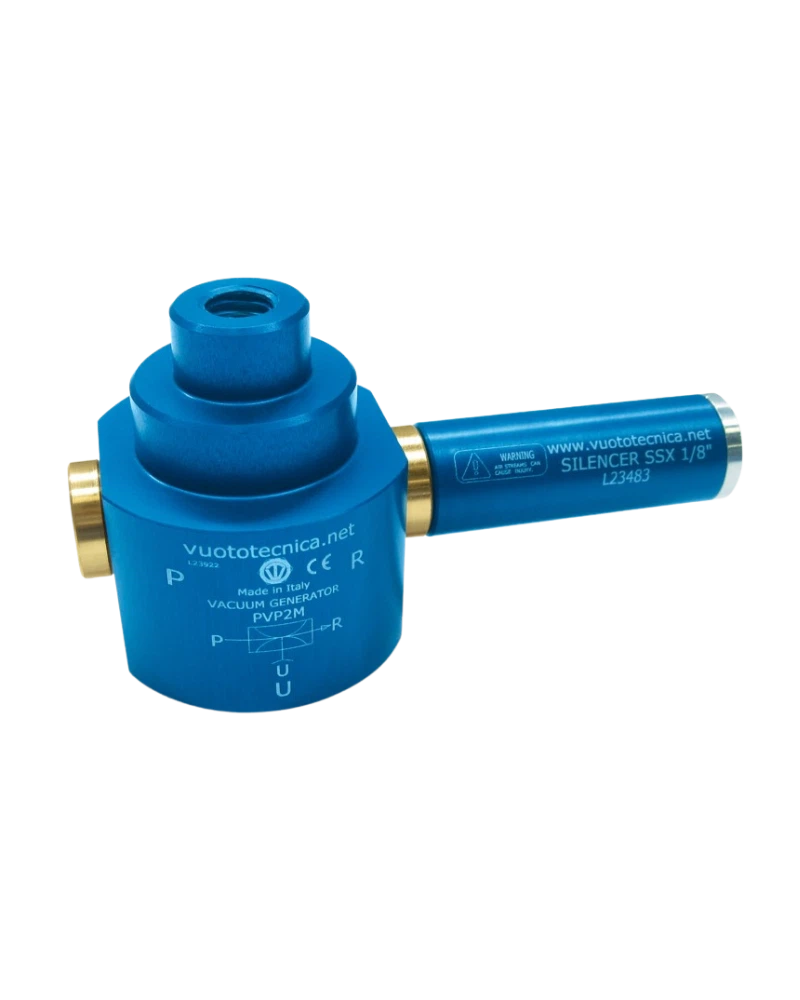 Single-stage vacuum generator PVP 2 M, PVP 2 MM1, PVP 2 MM2 and PVP 2 MM3